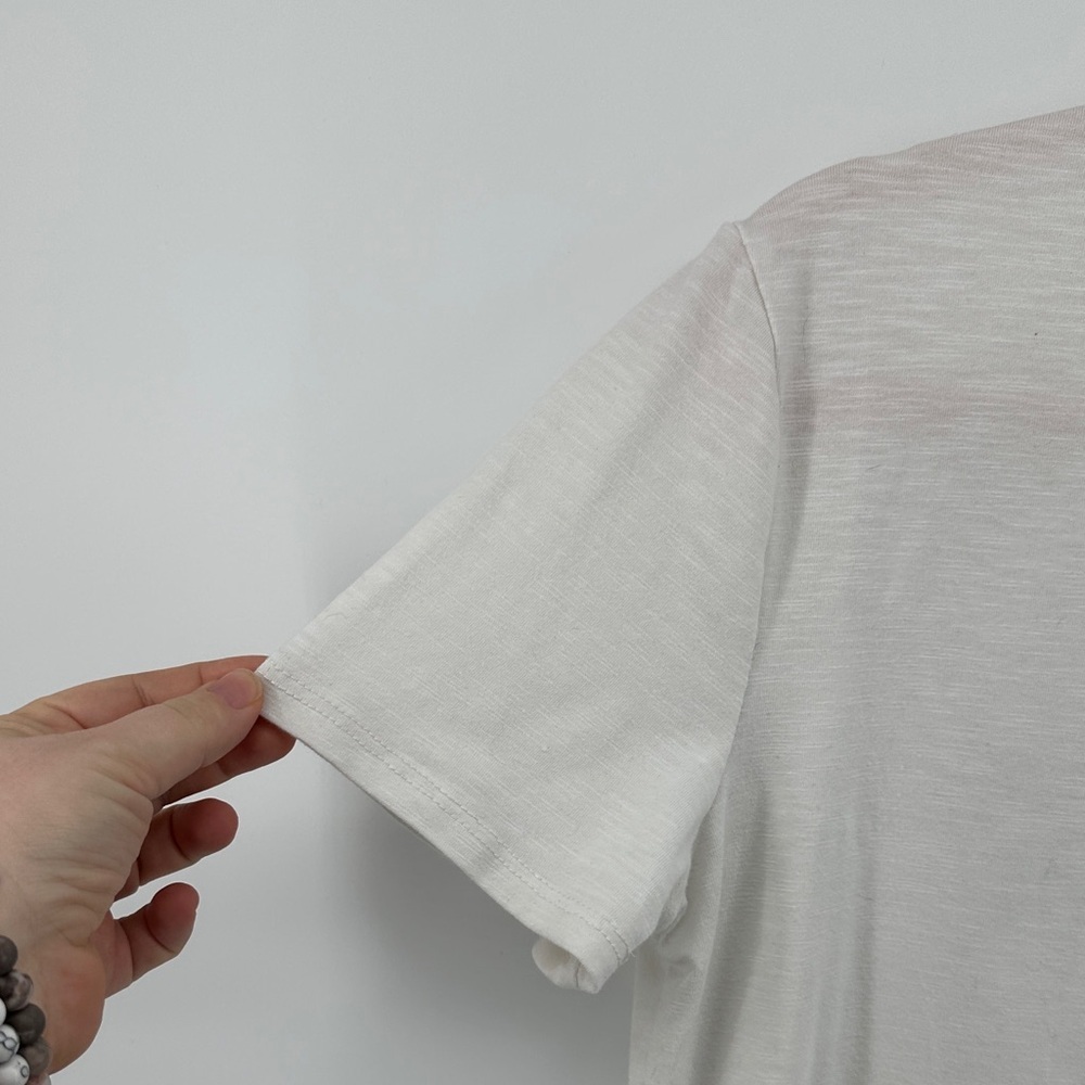 Promesa Boho Graphic Tee Streetwear Indie Wings White Short Sleeve Tee SzM - Picture 8 of 15